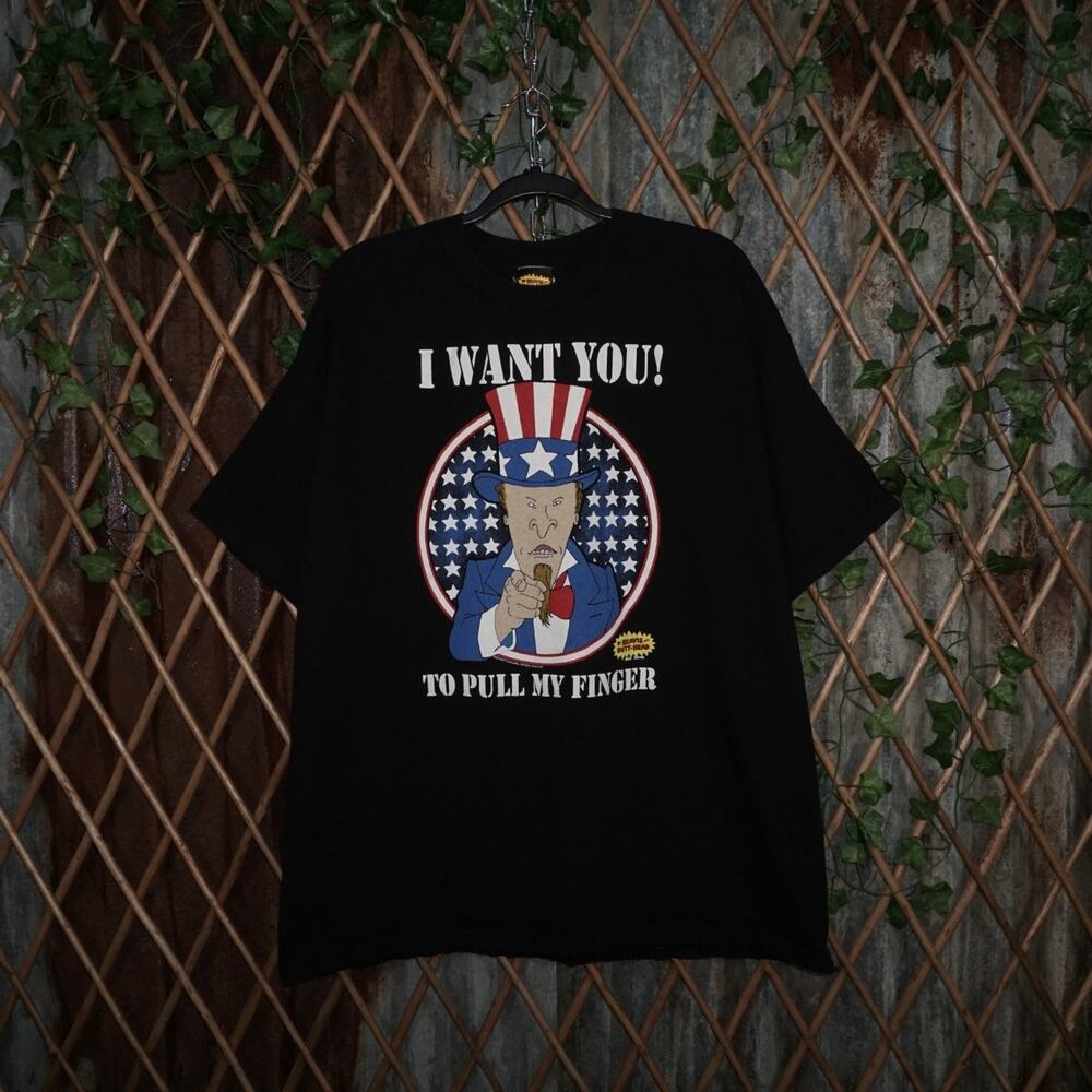 XXL - Vintage Y2K Mtv beavis and butthead pull my finger Tee